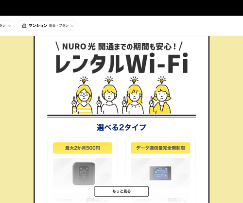 nuro光 レンタルwifi