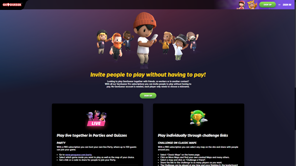 GeoGuessr Invite people to play without having to pay!