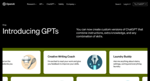 GPTs(GPT Builder)とは？特徴•メリット•活用事例•利用料金「ノーコードでオリジナルチャットボットを作れる」