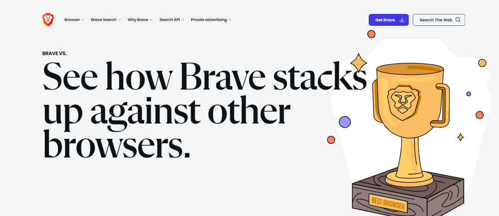 BraveブラウザHP