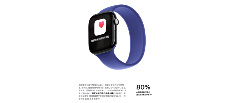 AppleWatch10 睡眠時無呼吸