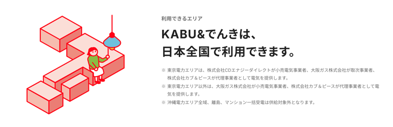 KABU&でんき 対象エリア 日本全国