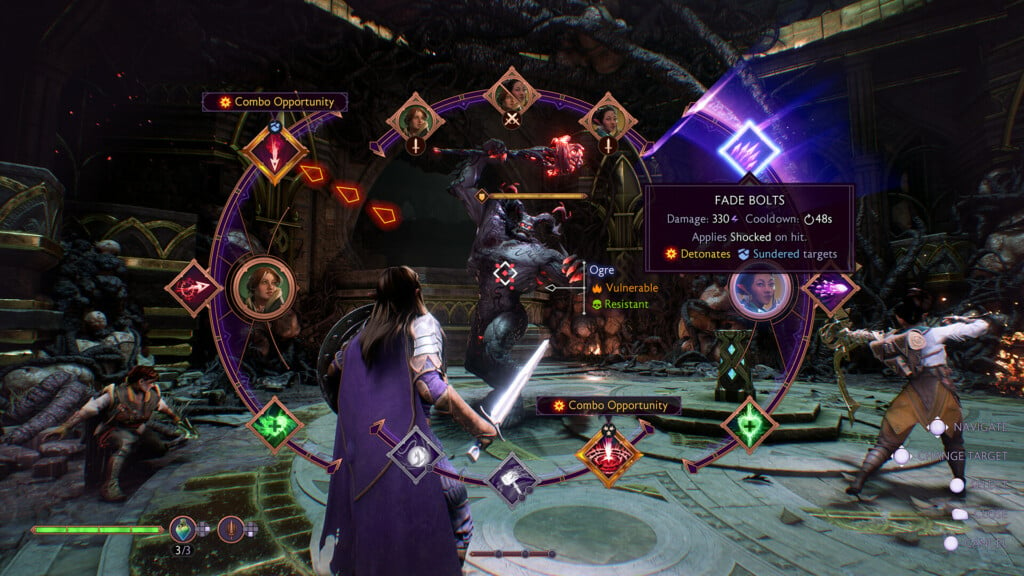 Dragon Age Battle Screen