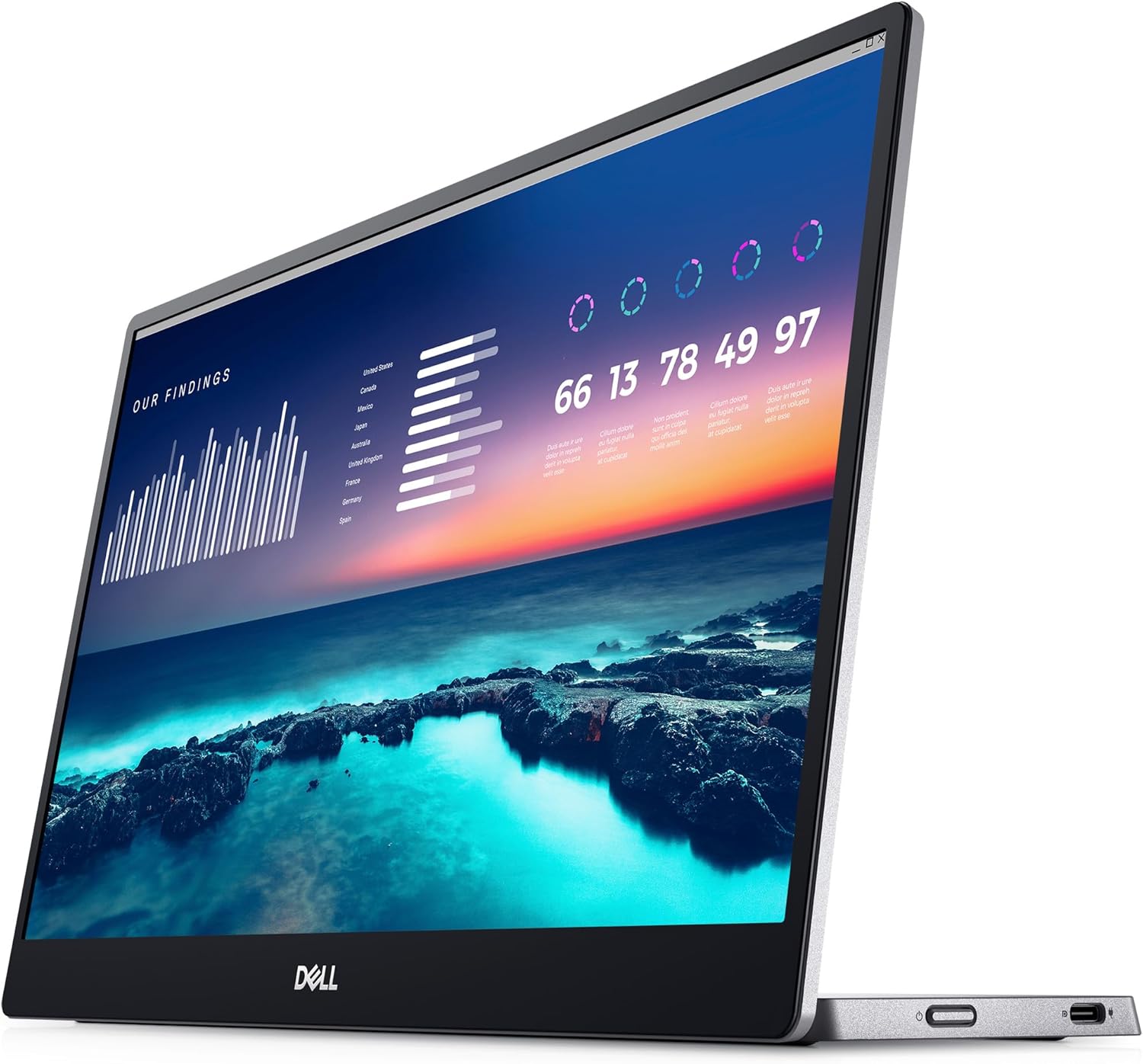 Dell 14 ポータブル モニター P1424H