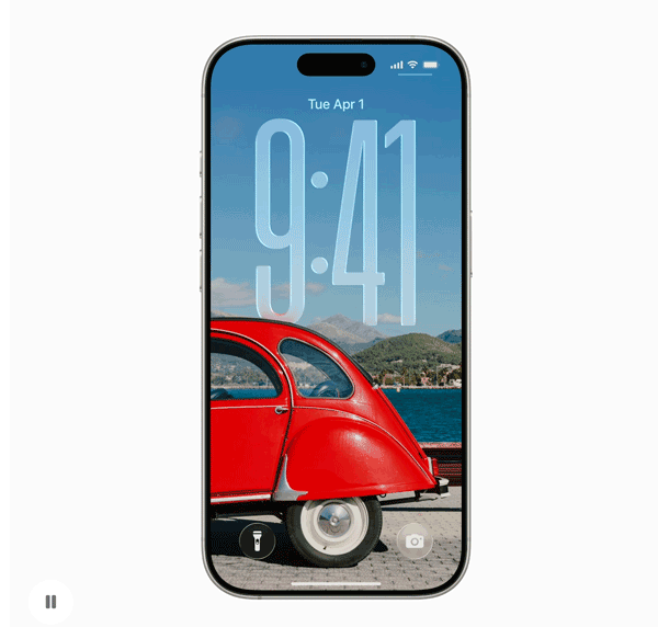 iPhoneロック画面 iOS26