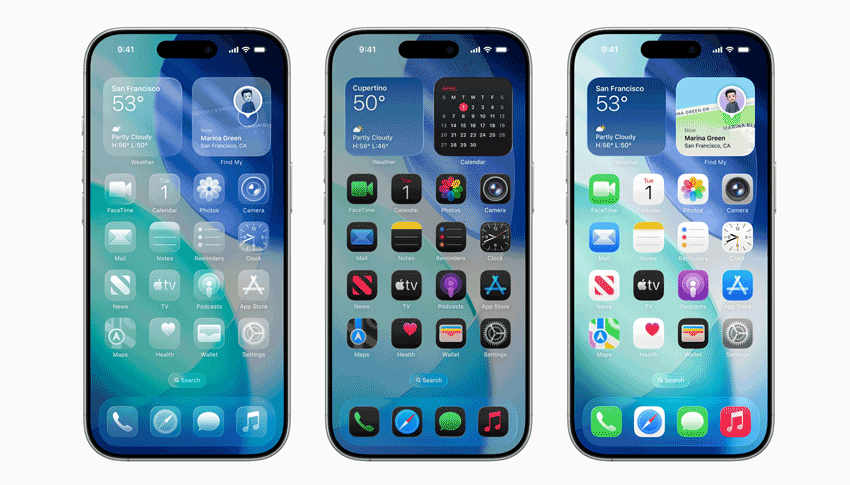 リキッドグラスデザイン ios26