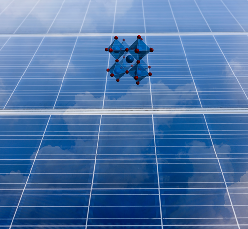 ペロブスカイト太陽電池のイメージ