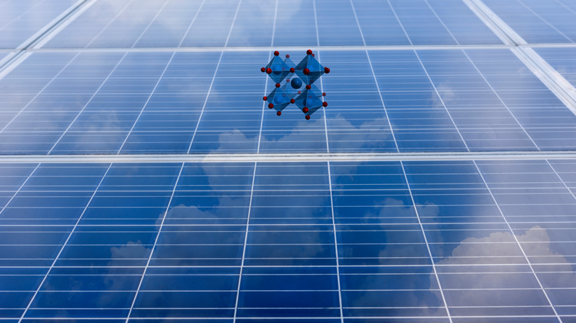 ペロブスカイト太陽電池のイメージ