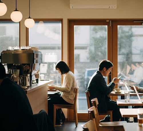 カフェの様子