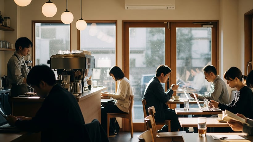 カフェの様子