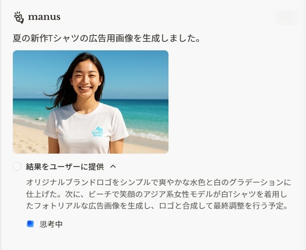 Manus 画像生成結果