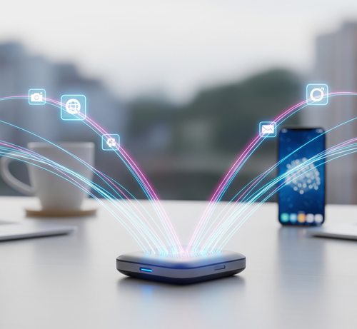 モバイルwifiで接続するイメージ