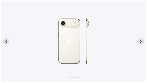 iPhone Air バック、サイド