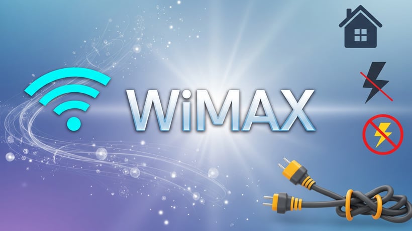WiMAXと他社の比較イメージ
