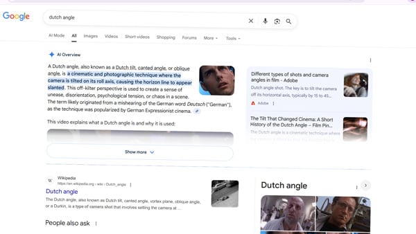 Dutch angle英語版google検索