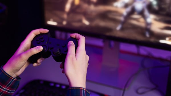 ゲームをする様子