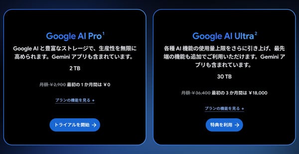 Google One プラン