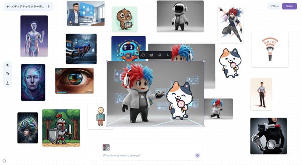 Google Mixboard（ミックスボード）共演画像