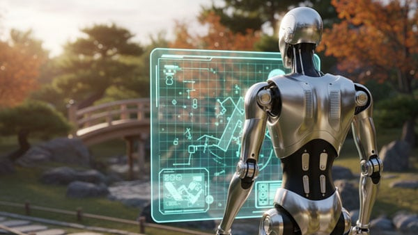 ロボットが空間を認識している様子