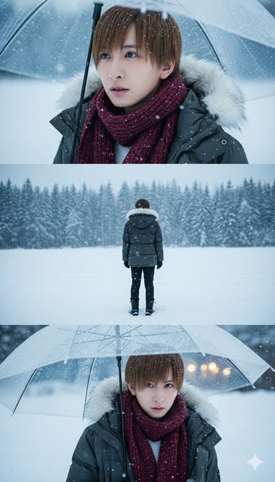 Gemini（ジェミニ）でAI雪加工