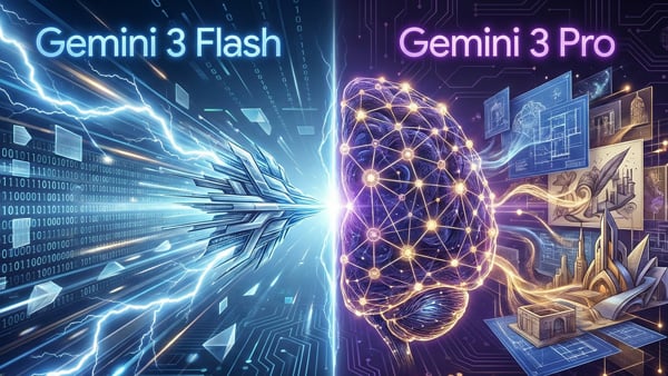 Gemini 3 Flash Gemini 3 Pro 比較イメージ