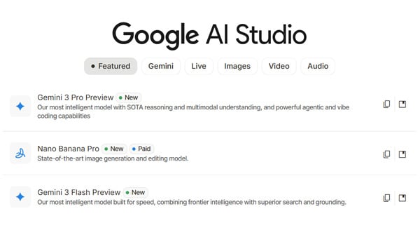 Google AI Studio