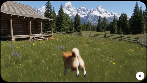 Google Project Genei 犬を操作する様子