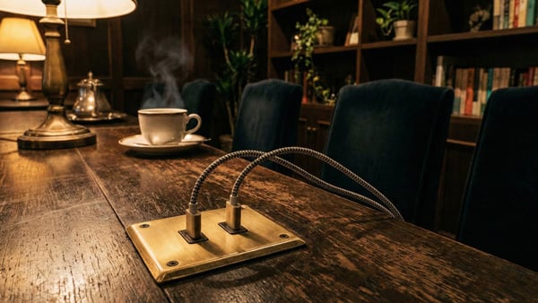 カフェのUSBコンセント