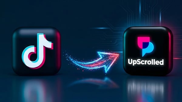 TikTokからUpScrolledに乗換えるイメージ