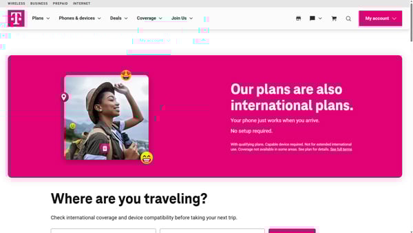 T-Mobileトップページキャプチャ