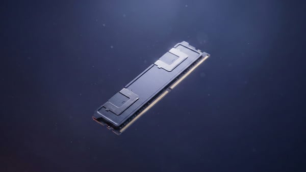 真ん中に浮かぶメモリ