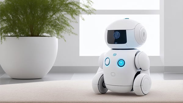 ロボットが家にいるイメージ