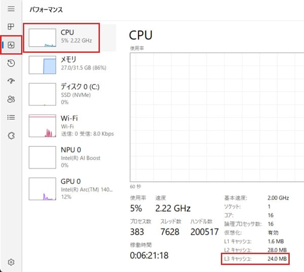 タスクマネージャー