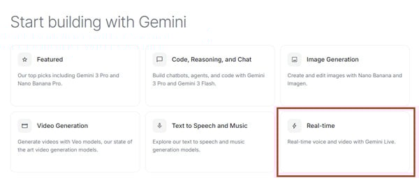 Start building with Gemini