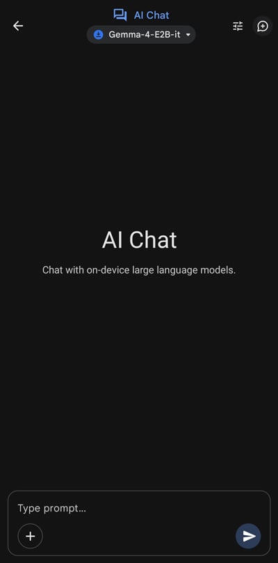 Google AI Edge Gallery AI Chat