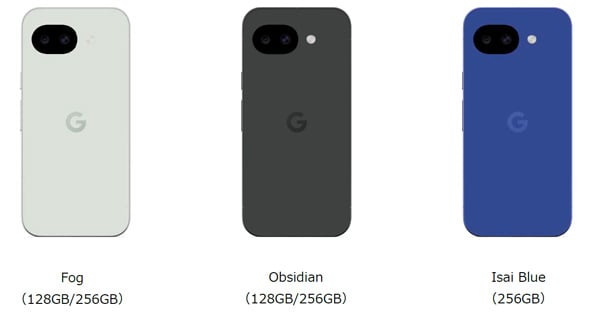 Google Pixel 10a Fog Obsidian Isai Blue