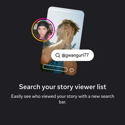 Instagram Plus Search your story viewer list