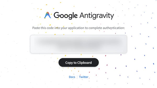 Google Antigravity コード