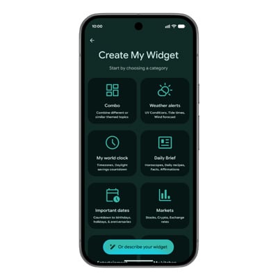 Build custom widgets