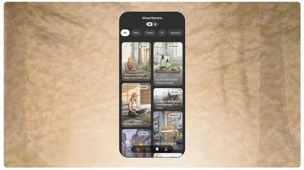 Google Dreambeans 使用画面