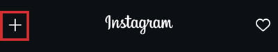 Instagram +ボタン