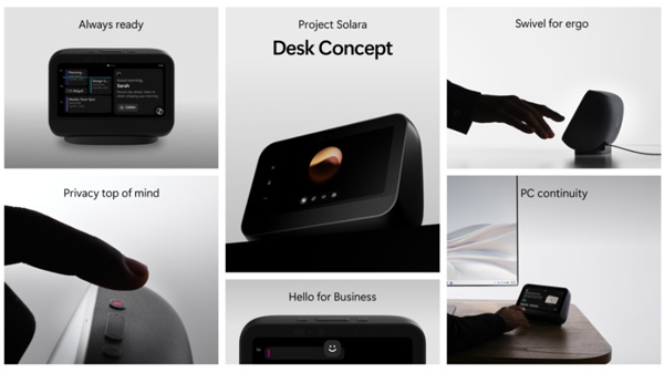 Microsoft Project Solara Desk Concept