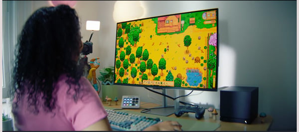 SteamMachineでゲームをするシーン