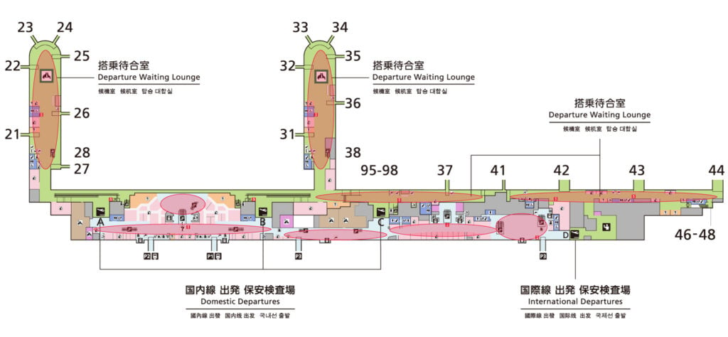 那霸机场 Wi-Fi 覆盖区域 那霸机场