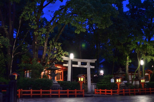 八坂神社 京都 京都八坂神社之夜