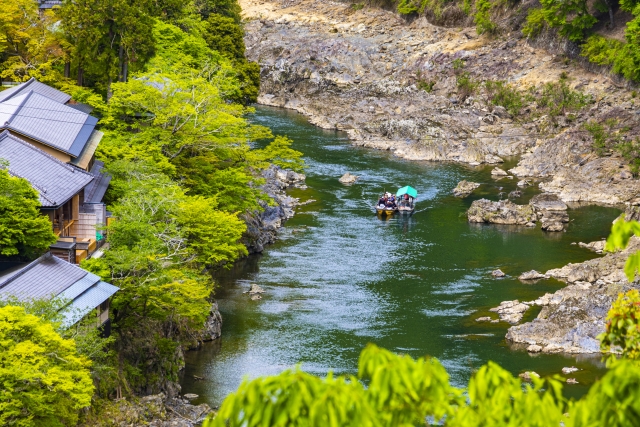 京都保津河漂流 京都保津河漂流