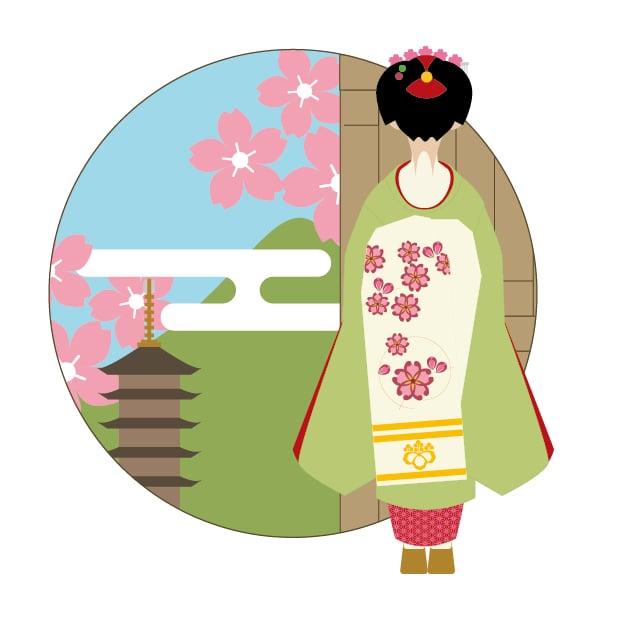 舞妓 an apprentice geisha