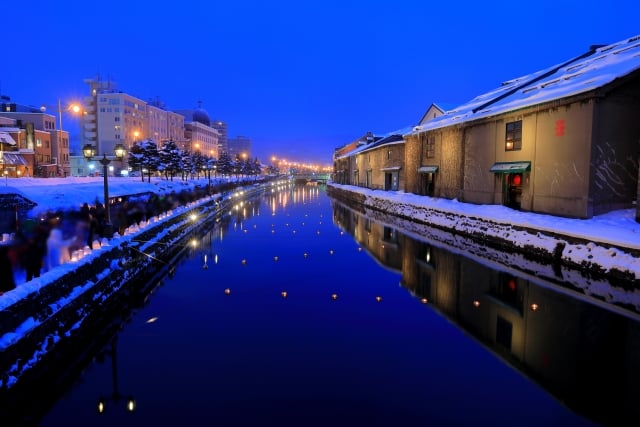 小樽運河 イルミネーション Otaru Canal Illumination