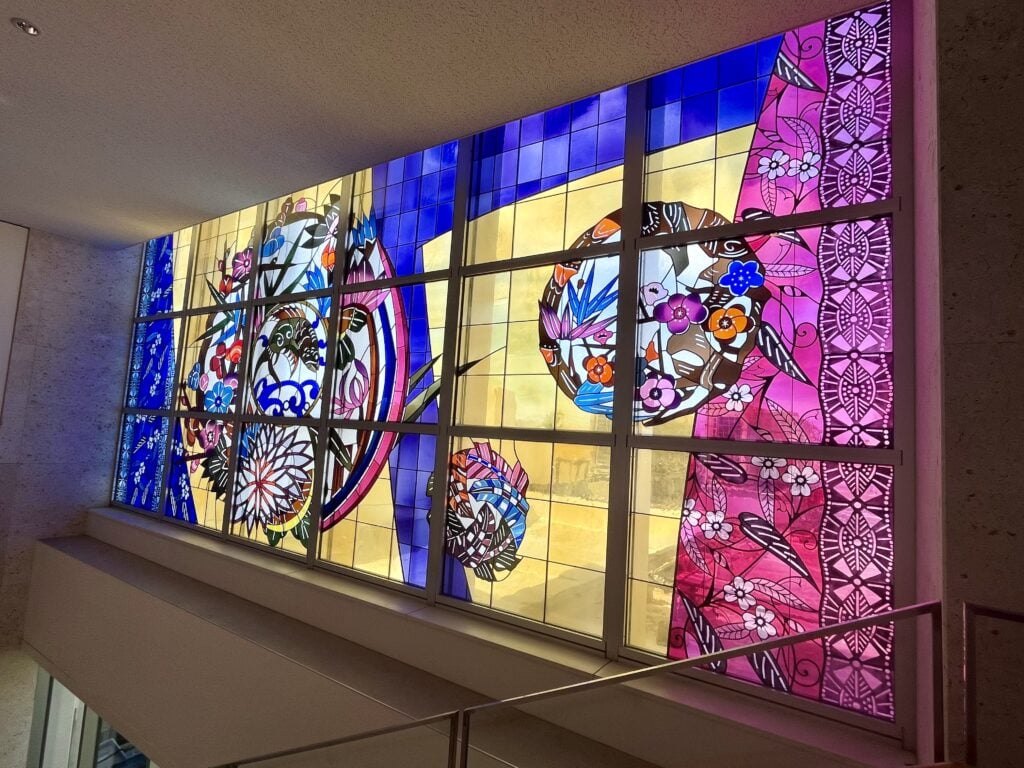 Nannujima Ishigaki airport new ishigaki airport stained glass