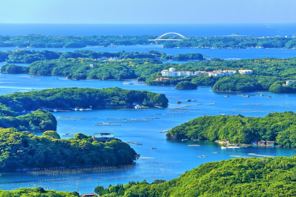 太平洋側の島と海